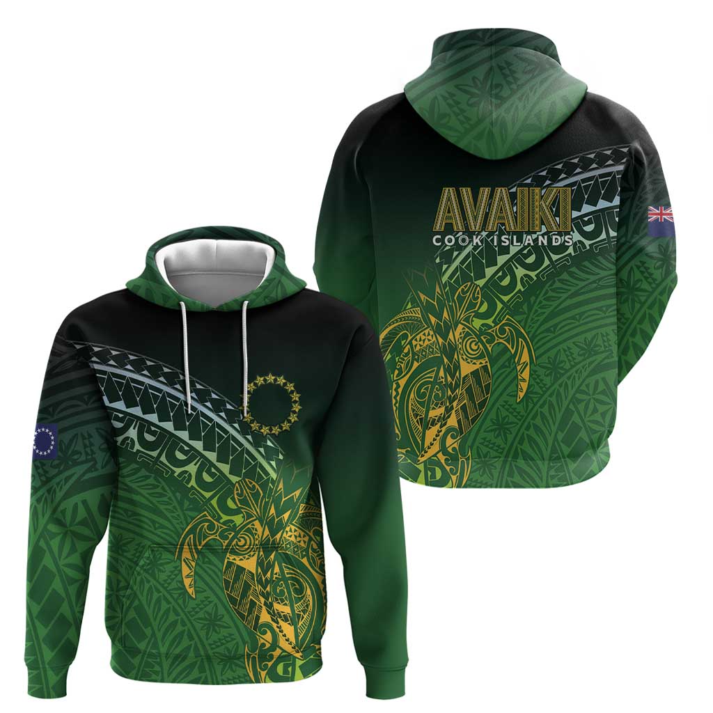 Cook Islands Rugby Kuki Avaiki Hoodie Tribal Turtle LT7 - Polynesian Pride