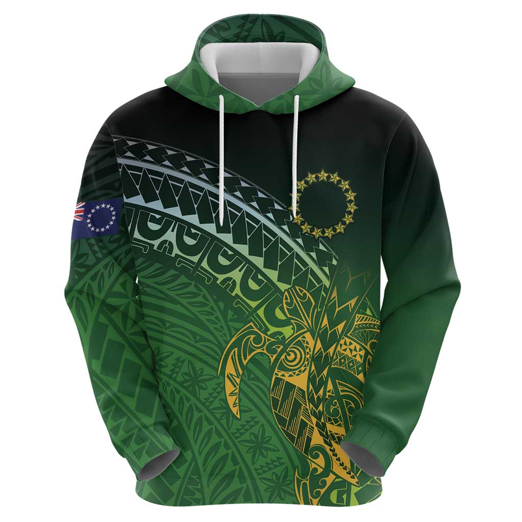 Cook Islands Rugby Kuki Avaiki Hoodie Tribal Turtle LT7 - Polynesian Pride