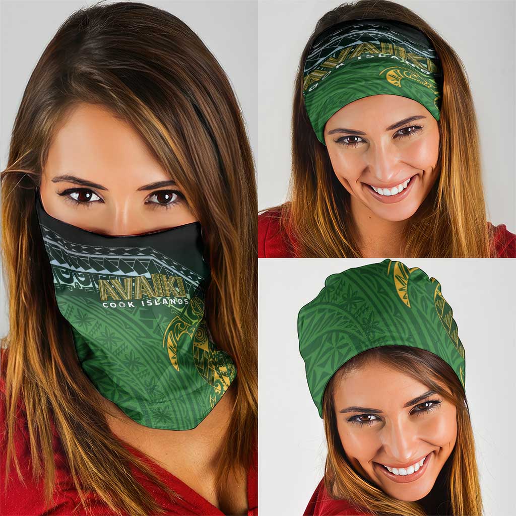 Cook Islands Rugby Kuki Avaiki Neck Gaiter Tribal Turtle LT7 - Polynesian Pride