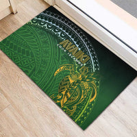 Cook Islands Rugby Kuki Avaiki Rubber Doormat Tribal Turtle LT7 - Polynesian Pride