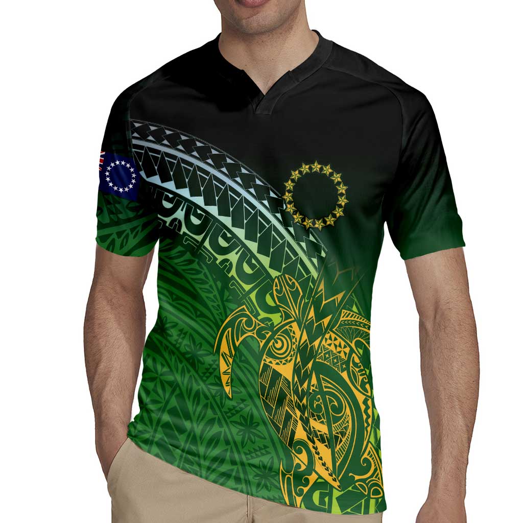 Cook Islands Rugby Kuki Avaiki Rugby Jersey Tribal Turtle LT7 - Polynesian Pride