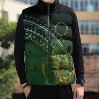 Cook Islands Rugby Kuki Avaiki Sleeveless Puffer Jacket Tribal Turtle LT7 - Polynesian Pride