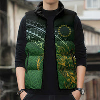 Cook Islands Rugby Kuki Avaiki Sleeveless Puffer Jacket Tribal Turtle LT7 - Polynesian Pride