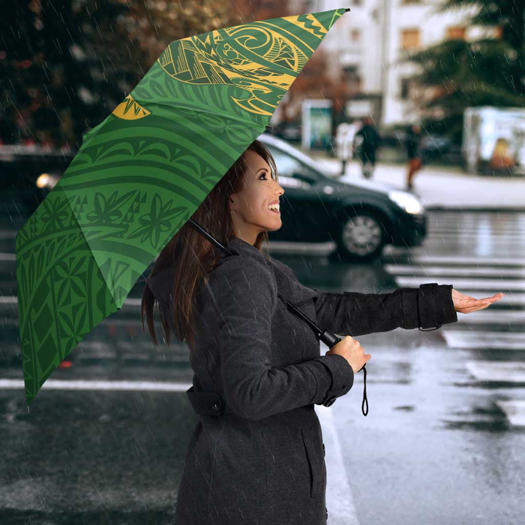Cook Islands Rugby Kuki Avaiki Umbrella Tribal Turtle LT7 - Polynesian Pride