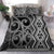 Maori Taniko Patterns Bedding Set Black Patiki Motifs Mix Whakairo Ngaru