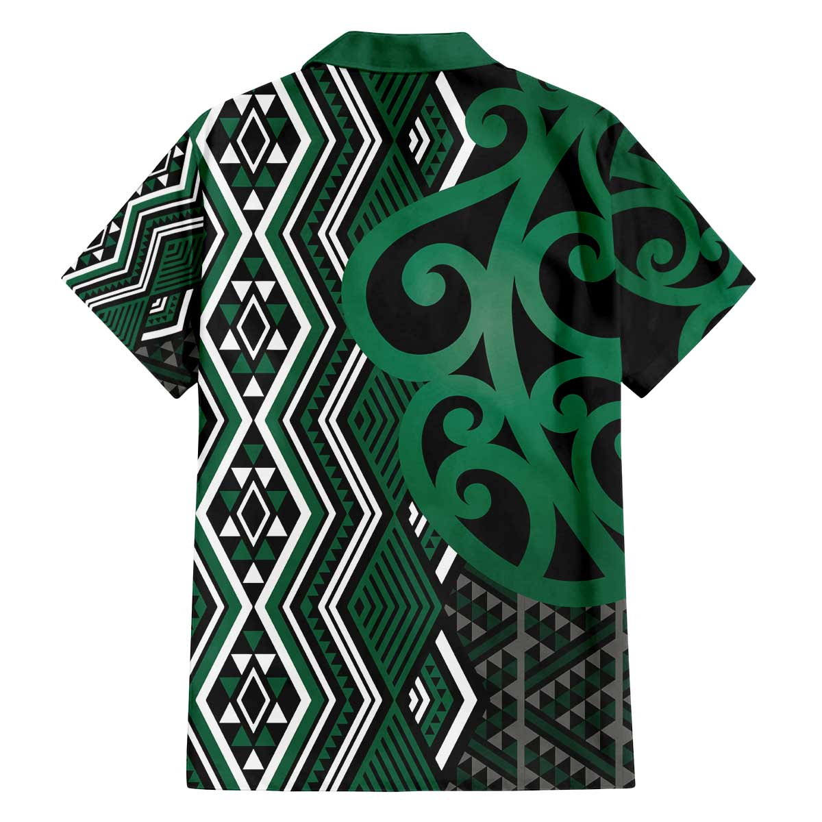 Maori Taniko Patterns Family Matching Off The Shoulder Long Sleeve Dress and Hawaiian Shirt Pounamu Patiki Motifs Mix Whakairo Ngaru