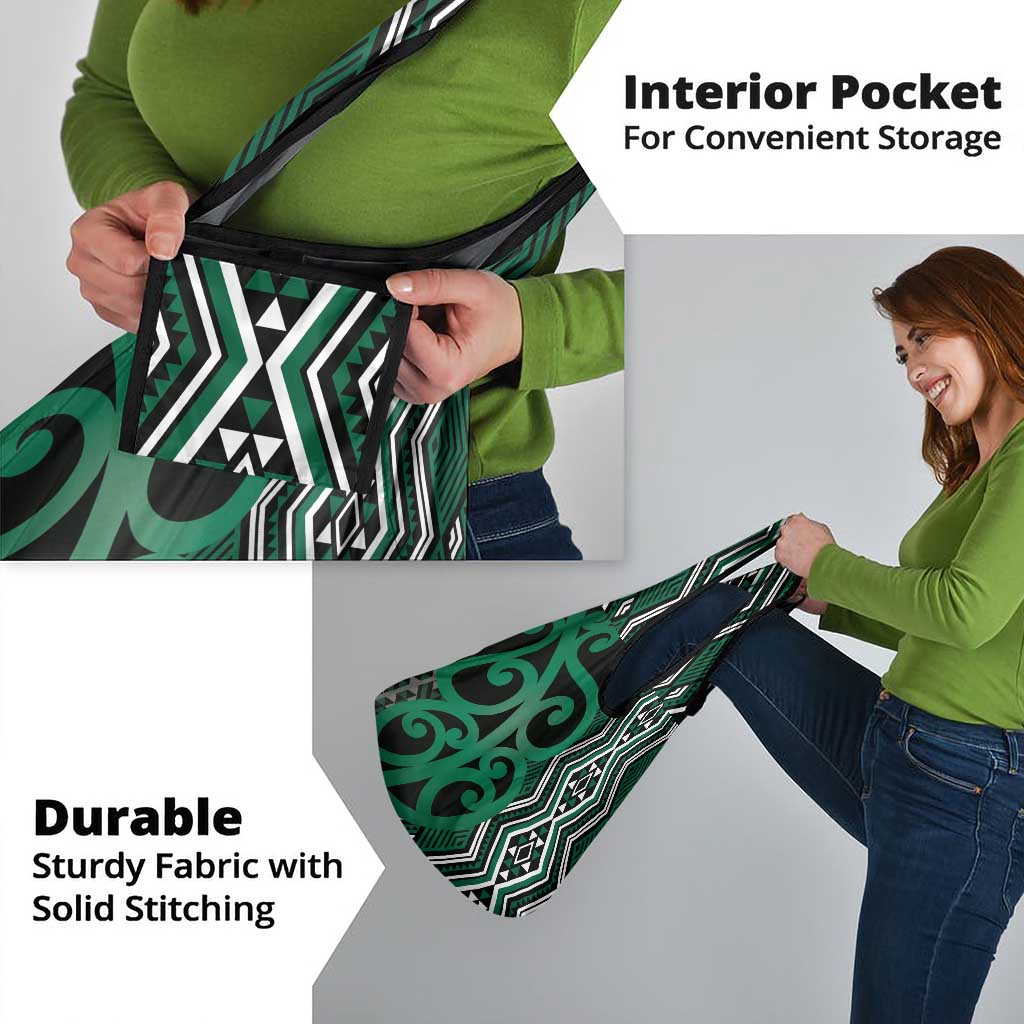 Maori Taniko Patterns Grocery Bag Pounamu Patiki Motifs Mix Whakairo Ngaru