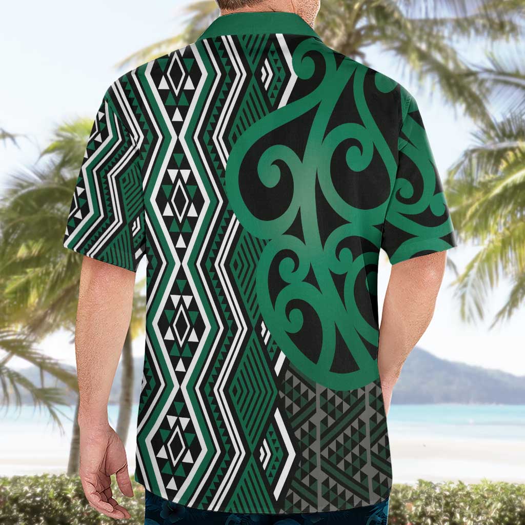 Maori Taniko Patterns Hawaiian Shirt Pounamu Patiki Motifs Mix Whakairo Ngaru