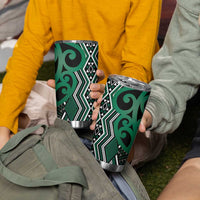 Maori Taniko Patterns Tumbler Cup Pounamu Patiki Motifs Mix Whakairo Ngaru