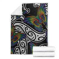 Aotearoa Takatapui Pride Blanket Rainbow Butterfly - Free To Love