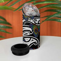 Aotearoa Takatapui Pride 4 in 1 Can Cooler Tumbler Rainbow Butterfly - Free To Love