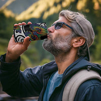 Aotearoa Takatapui Pride 4 in 1 Can Cooler Tumbler Rainbow Butterfly - Free To Love