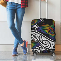 Aotearoa Takatapui Pride Luggage Cover Rainbow Butterfly - Free To Love
