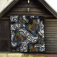 Aotearoa Takatapui Pride Quilt Rainbow Butterfly - Free To Love