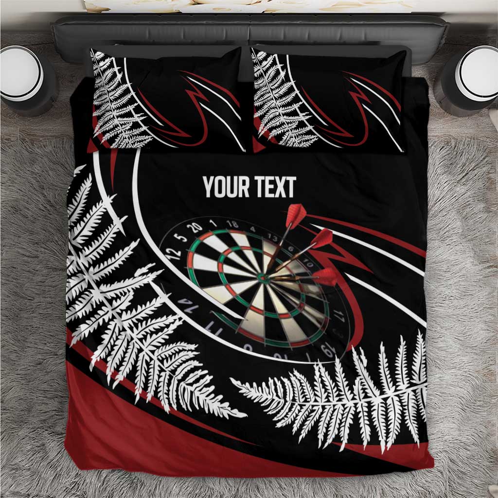 New Zealand Darts Personalised Bedding Set Silver Fern Dynamic