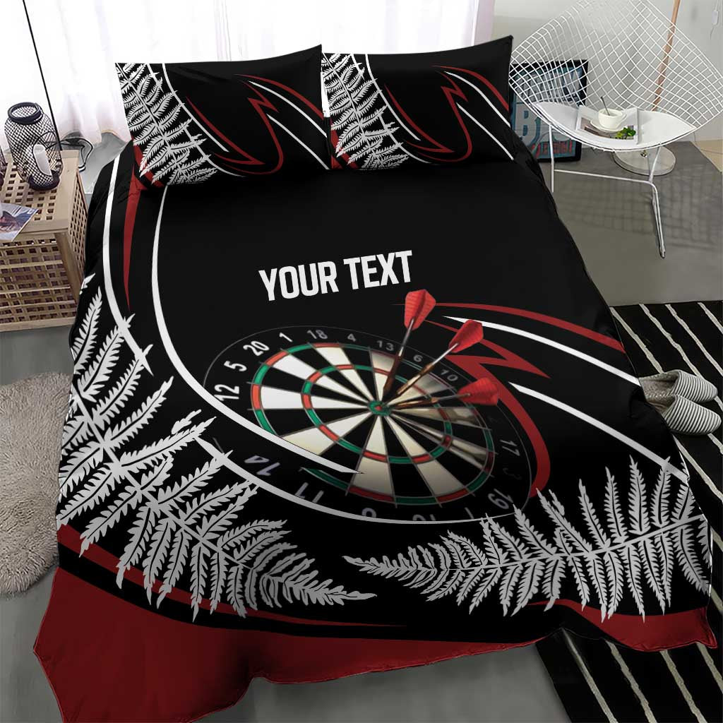 New Zealand Darts Personalised Bedding Set Silver Fern Dynamic