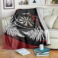 New Zealand Darts Personalised Blanket Silver Fern Dynamic