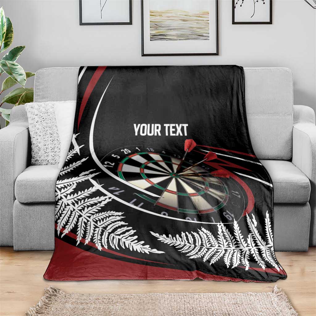 New Zealand Darts Personalised Blanket Silver Fern Dynamic