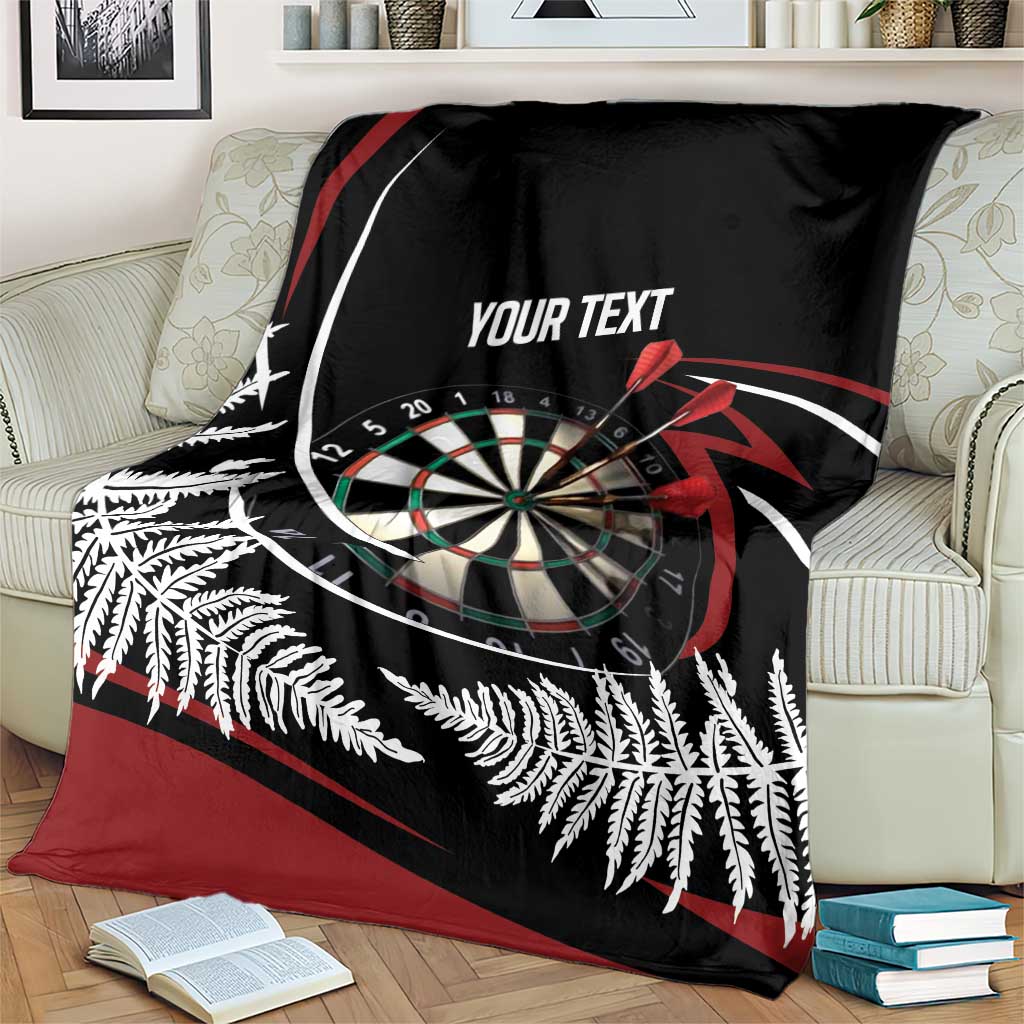 New Zealand Darts Personalised Blanket Silver Fern Dynamic