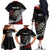 New Zealand Darts Personalised Family Matching Off The Shoulder Long Sleeve Dress and Hawaiian Shirt Silver Fern Dynamic