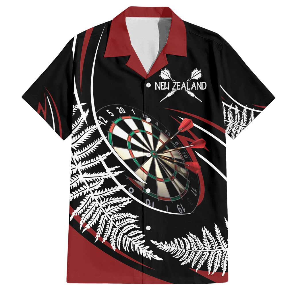 New Zealand Darts Personalised Family Matching Puletasi and Hawaiian Shirt Silver Fern Dynamic