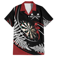 New Zealand Darts Personalised Family Matching Puletasi and Hawaiian Shirt Silver Fern Dynamic