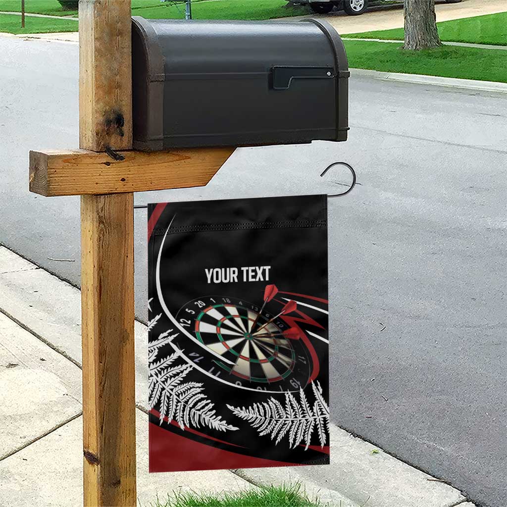 New Zealand Darts Personalised Garden Flag Silver Fern Dynamic
