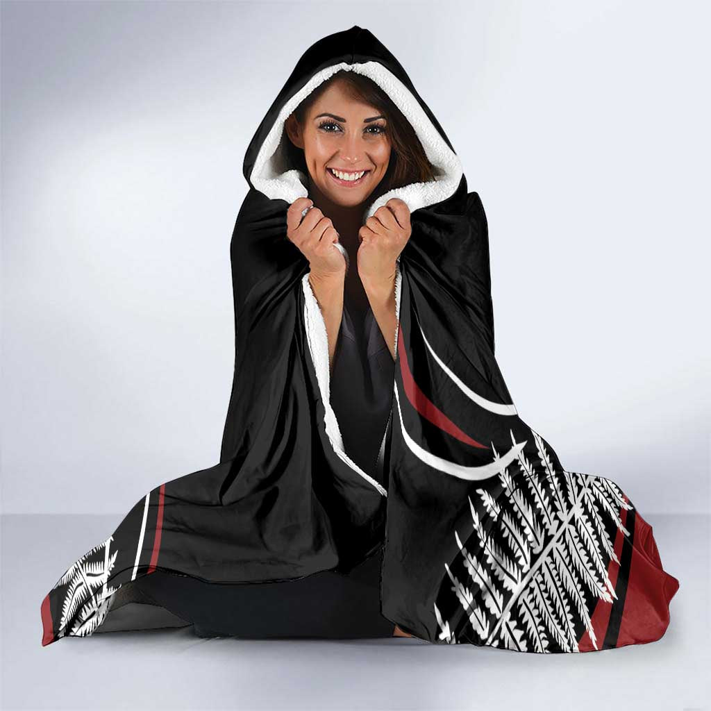 New Zealand Darts Personalised Hooded Blanket Silver Fern Dynamic