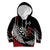 New Zealand Darts Personalised Kid Hoodie Silver Fern Dynamic