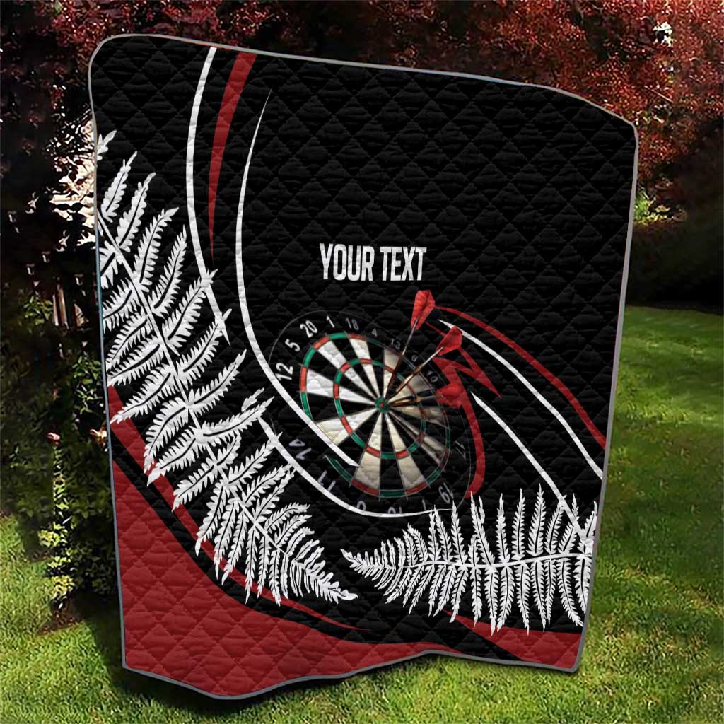 New Zealand Darts Personalised Quilt Silver Fern Dynamic