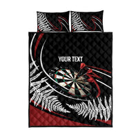 New Zealand Darts Personalised Quilt Bed Set Silver Fern Dynamic