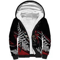 New Zealand Darts Personalised Sherpa Hoodie Silver Fern Dynamic