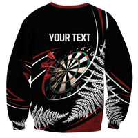 New Zealand Darts Personalised Sweatshirt Silver Fern Dynamic