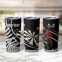 New Zealand Darts Personalised Tumbler Cup Silver Fern Dynamic