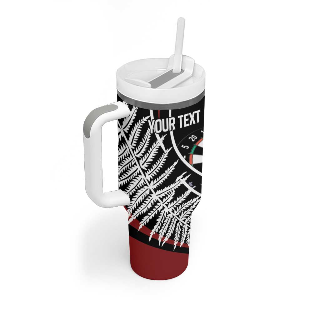 New Zealand Darts Personalised Tumbler With Handle Silver Fern Dynamic