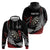 New Zealand Darts Personalised Zip Hoodie Silver Fern Dynamic