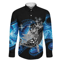 Maori Matariki Te Araroa Paikea Starry Family Matching Long Sleeve Bodycon Dress and Hawaiian Shirt Tangaroa Whakatauki