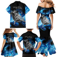 Maori Matariki Te Araroa Paikea Starry Family Matching Mermaid Dress and Hawaiian Shirt Tangaroa Whakatauki