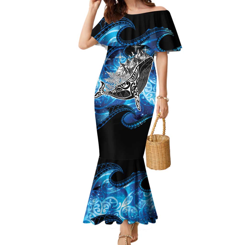 Maori Matariki Te Araroa Paikea Starry Family Matching Mermaid Dress and Hawaiian Shirt Tangaroa Whakatauki