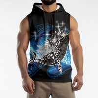 Maori Matariki Te Araroa Paikea Starry Sleeveless Hoodie Tangaroa Whakatauki