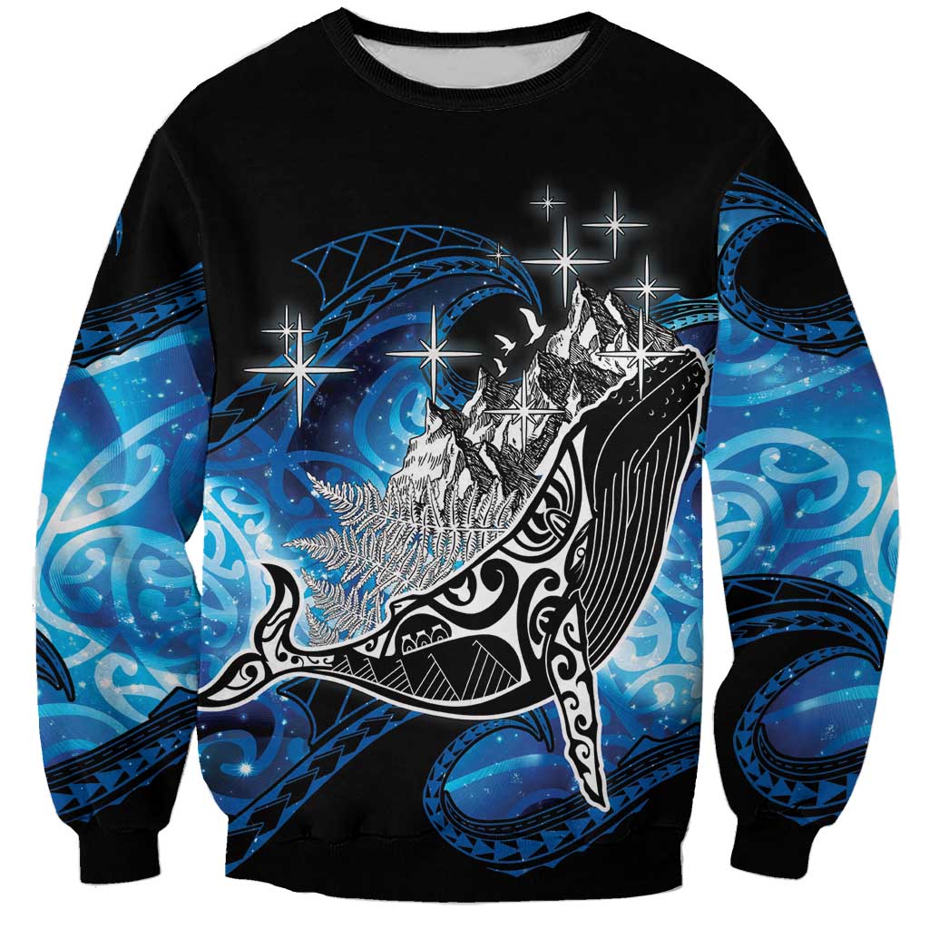 Maori Matariki Te Araroa Paikea Starry Sweatshirt Tangaroa Whakatauki