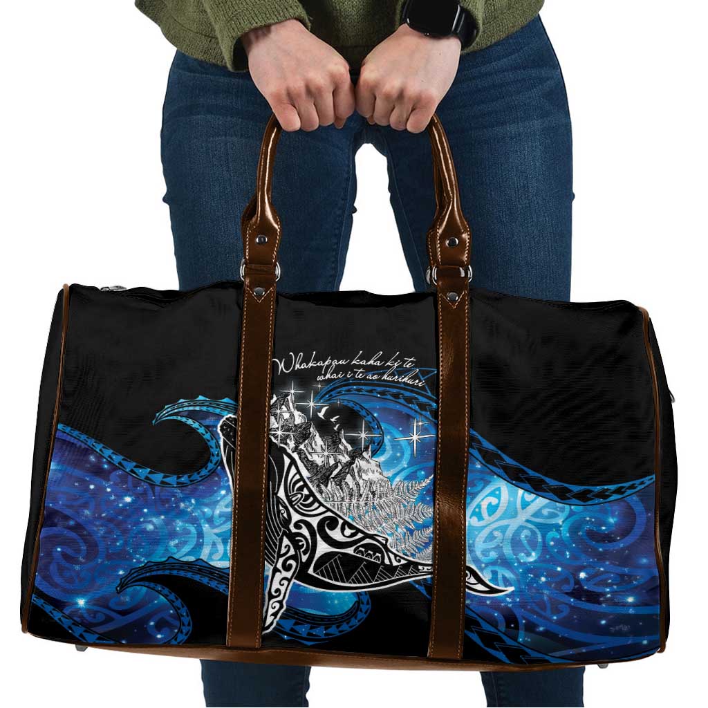 Maori Matariki Te Araroa Paikea Starry Travel Bag Tangaroa Whakatauki