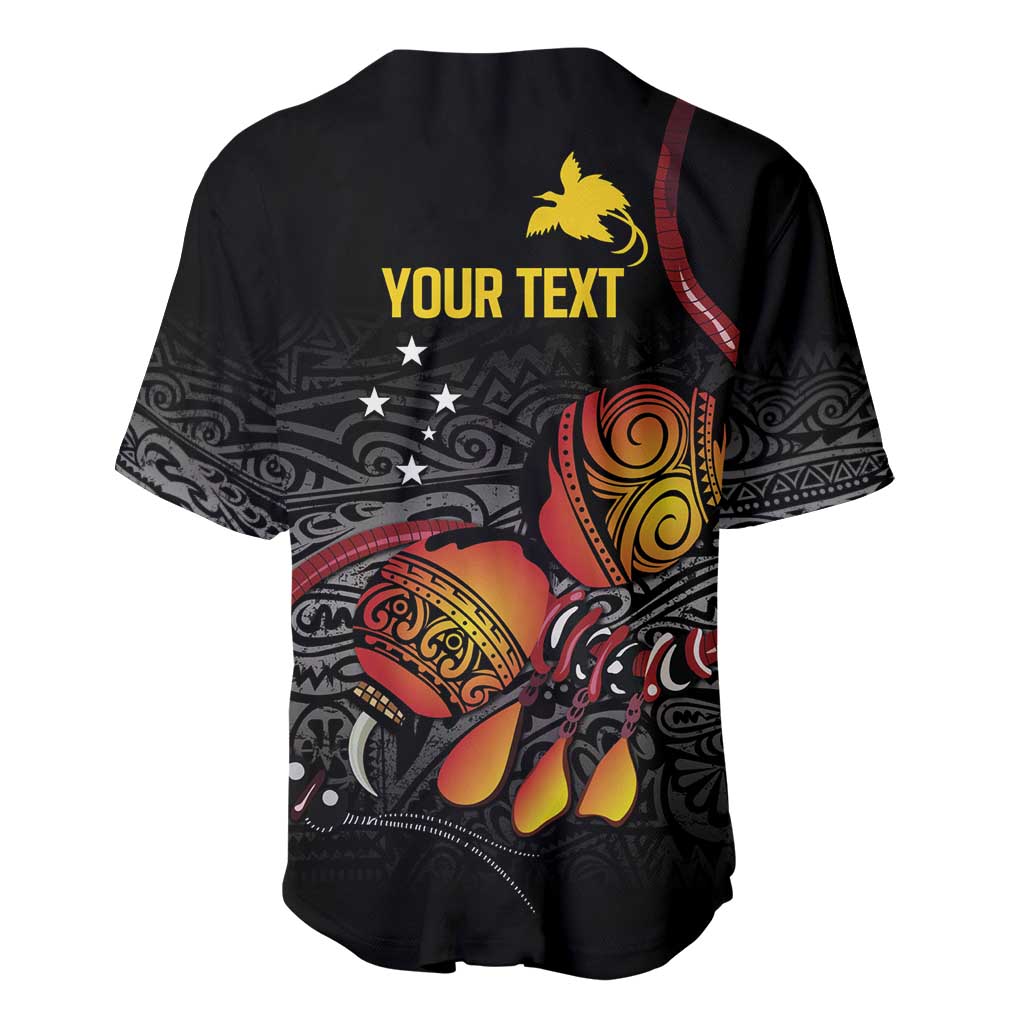 Personalized Papua New Guinea Milne Bay Baseball Jersey Bagi Necklace Mix Lime Pot Grunge