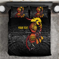 Personalized Papua New Guinea Milne Bay Bedding Set Bagi Necklace Mix Lime Pot Grunge