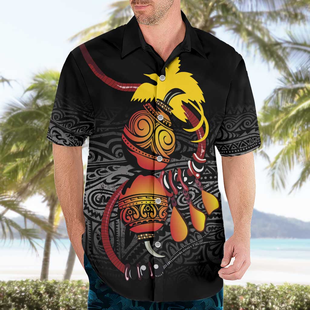 Personalized Papua New Guinea Milne Bay Hawaiian Shirt Bagi Necklace Mix Lime Pot Grunge