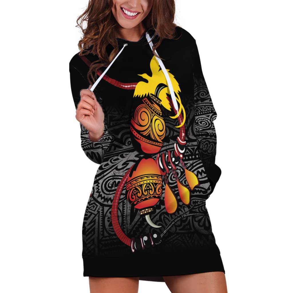 Personalized Papua New Guinea Milne Bay Hoodie Dress Bagi Necklace Mix Lime Pot Grunge