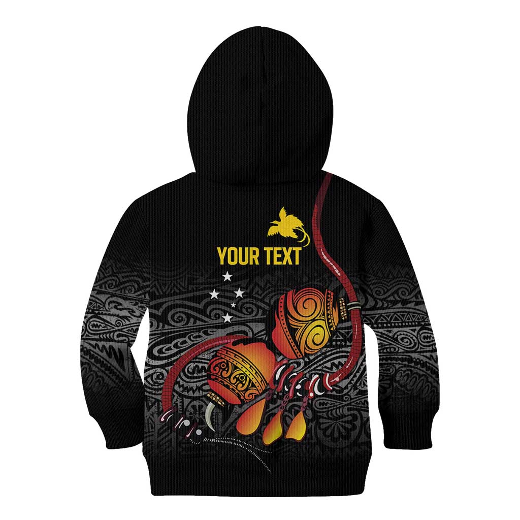 Personalized Papua New Guinea Milne Bay Kid Hoodie Bagi Necklace Mix Lime Pot Grunge