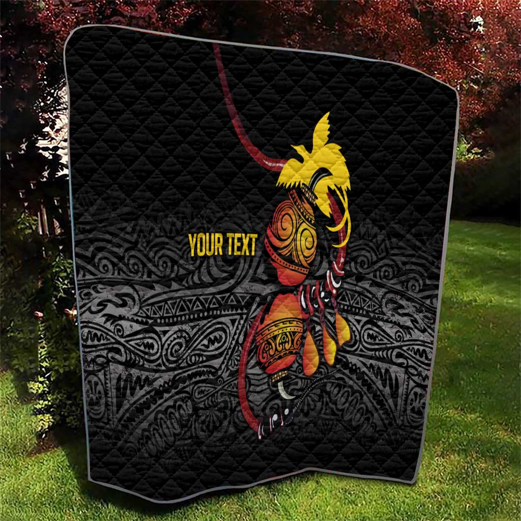 Personalized Papua New Guinea Milne Bay Quilt Bagi Necklace Mix Lime Pot Grunge