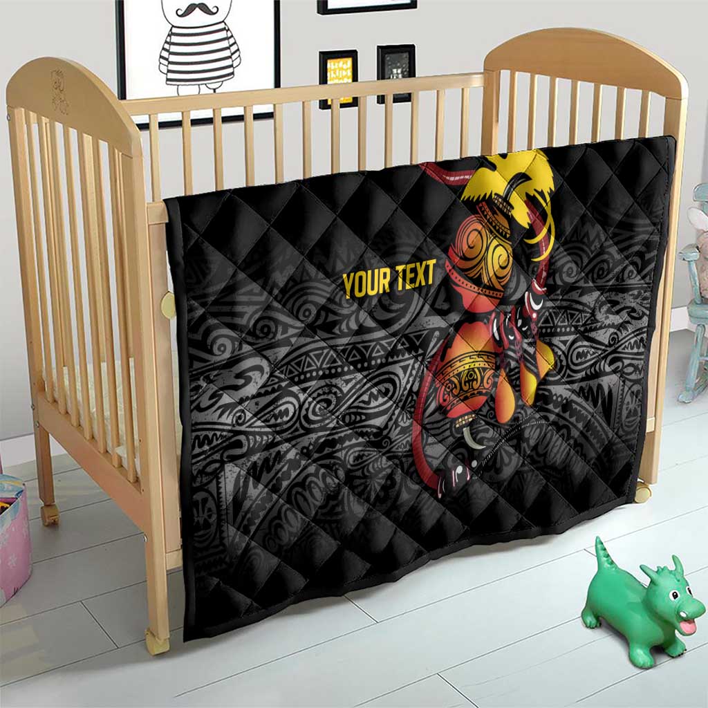 Personalized Papua New Guinea Milne Bay Quilt Bagi Necklace Mix Lime Pot Grunge