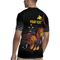 Personalized Papua New Guinea Milne Bay Rugby Jersey Bagi Necklace Mix Lime Pot Grunge